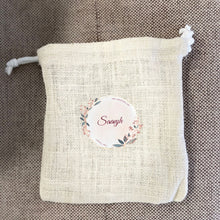 Load image into Gallery viewer, White Jute Potli Draw String Purse Bag