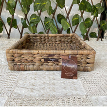 Load image into Gallery viewer, Shaded Straw SQUARE BASKET
