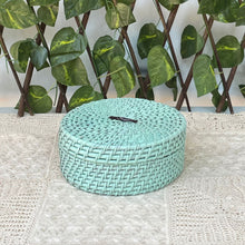 Load image into Gallery viewer, Natural Weave Cane Roti | Fruit Basket Box / Pastel Green