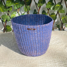 Load image into Gallery viewer, Purple Fiber Planter Pot Sleeve Cone