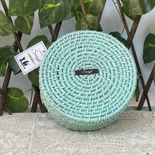Load image into Gallery viewer, Natural Weave Cane Roti | Fruit Basket Box / Pastel Green
