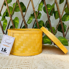 Load image into Gallery viewer, Saanjh Cane Bamboo Storage Container Box