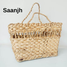 Charger l'image dans la galerie, Saanjh Fruit Fiber Designer Basket Bag