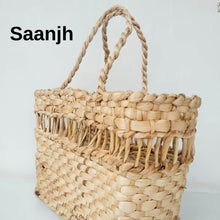 Charger l'image dans la galerie, Saanjh Fruit Fiber Designer Basket Bag