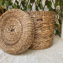 Load image into Gallery viewer, Shaded Straw Laundary Basket