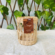 Charger l'image dans la galerie, Bougeoir artisanal en canne de bambou