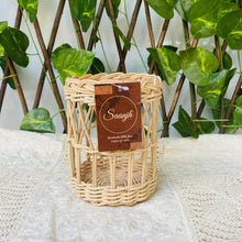 Charger l'image dans la galerie, Bougeoir artisanal en canne de bambou