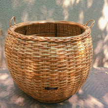 Charger l'image dans la galerie, Panier à tambour Maga avec poignées | Rangement en osier