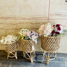 Load image into Gallery viewer, Cane Planter with Stand - Medium