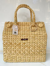 Load image into Gallery viewer, Picnic Tote Bag - Double Cane Ring, Tiffin Bag - Medium Size,