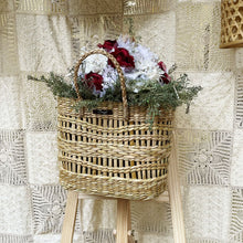 Charger l'image dans la galerie, Sac à main tressé en paille dorée