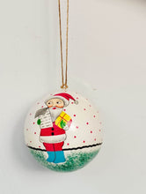 Load image into Gallery viewer, Saanjh Paper Mache Christmas Bubble - 9"