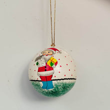 Load image into Gallery viewer, Saanjh Paper Mache Christmas Bubble - 9"