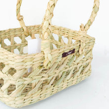 Load image into Gallery viewer, Saanjh Golden Grass Hamper Basket - JHAALI DESIGN - with Handles