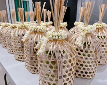 Load image into Gallery viewer, Bamboo Cylinder Shape Basket