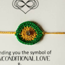 画像をギャラリービューアに読み込む, Thread & Zari Rakhi - Adults & Children, Pack of 1 Rakhi + 1 Card