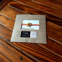 画像をギャラリービューアに読み込む, Floral Thread Roli Rakhi - Adults & Children, Pack of 1 Rakhi + 1 Card