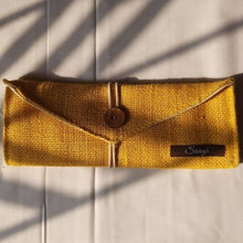 Load image into Gallery viewer, Jute 3-Fold Envelope Pouch