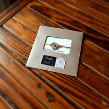 画像をギャラリービューアに読み込む, Jute & Bead Rakhi - Adults & Children, Pack of 1 Rakhi + 1 Card