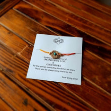 画像をギャラリービューアに読み込む, Jute & Bead Rakhi - Adults & Children, Pack of 1 Rakhi + 1 Card