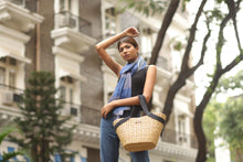 Load image into Gallery viewer, Straw Tote with Hemp Handle | Totes & Handbags, Tiffin Bag