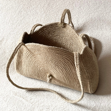 Load image into Gallery viewer, Saanjh Jute Woven Tote Bag | Designer