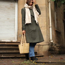 Charger l'image dans la galerie, Saanjh Designer Tote Canne Panier Sac | Sac à main toutes saisons printemps et automne