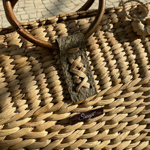 Lade das Bild in den Galerie-Viewer, Saanjh French Style Bamboo Picnic/Shopping Bag with Cane Handles, Tiffin Bag