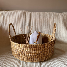 Load image into Gallery viewer, Saanjh Vintage Wicker Basket Large Tray | Centre Table | Housewarming Gift
