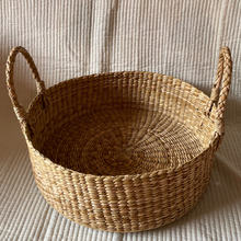 Load image into Gallery viewer, Saanjh Vintage Wicker Basket Large Tray | Centre Table | Housewarming Gift