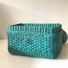 Lade das Bild in den Galerie-Viewer, Handmade Unique Gift Box for her in Teal or Blue Green Color branded and available on online shop Saanjh India