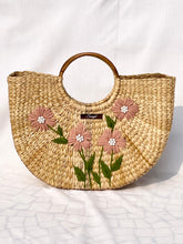 Lade das Bild in den Galerie-Viewer, Pink Kauna Handwoven Embroidered Handbag, Tiffin Bag