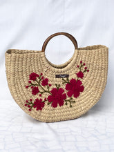 Lade das Bild in den Galerie-Viewer, Kauna Handwoven Embroidered Floral Handbag, Tiffin Bag