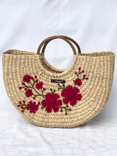 Lade das Bild in den Galerie-Viewer, Kauna Handwoven Embroidered Floral Handbag, Tiffin Bag