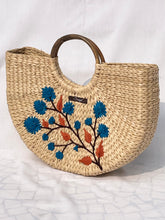 Load image into Gallery viewer, Kauna Handwoven Embroidered Multicolour Handbag, Tiffin Bag