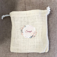 Load image into Gallery viewer, White Jute Potli Draw String Purse Bag
