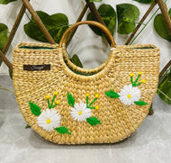 Sac d'été à fermeture tissée en forme de U