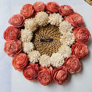 Saanjh Sola Wood & Cane table Centerpiece | Home Decor