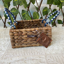 Load image into Gallery viewer, Shaded Straw Double Handle Regal Gift Basket
