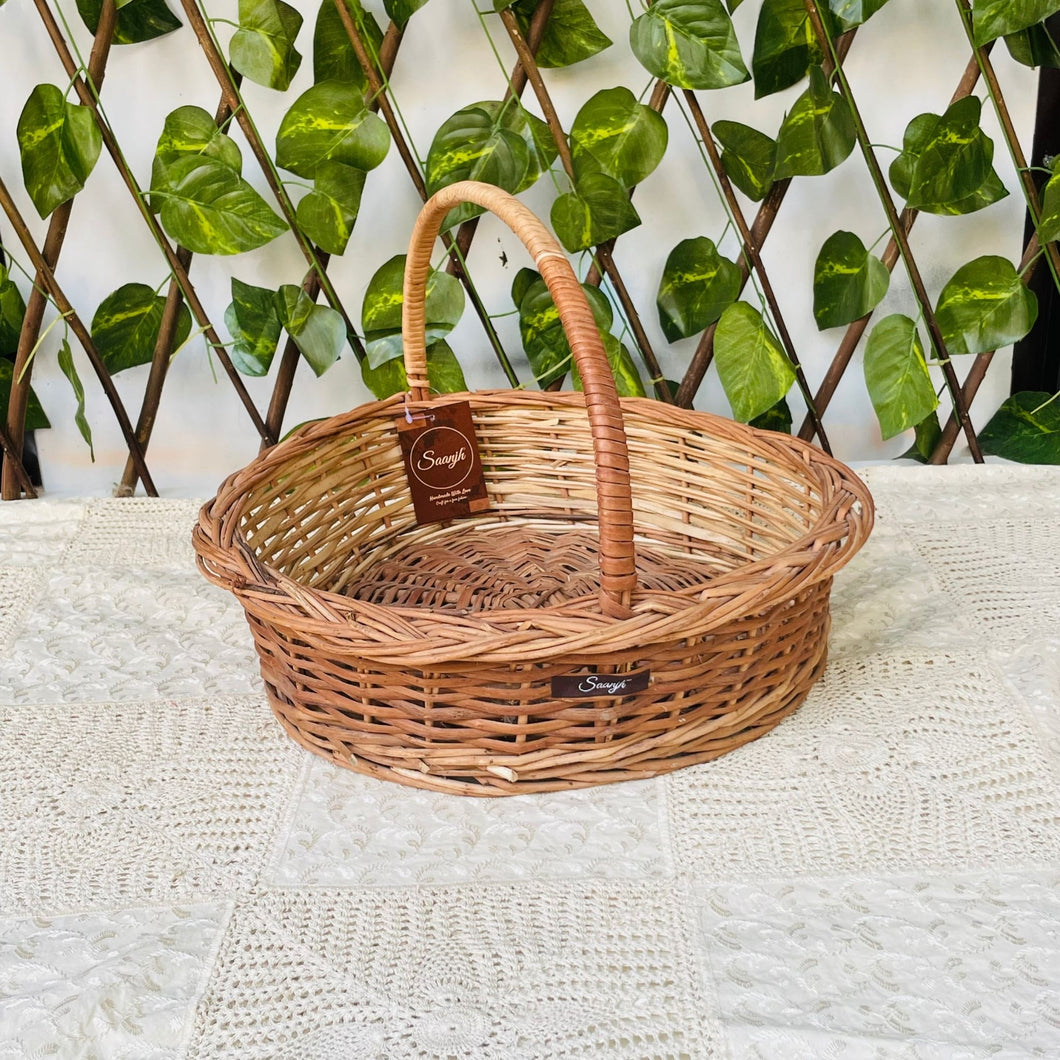 Maga Basket Wicker Heart Shape Hanging | Fruits Storage | Table Organisation