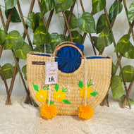 U-Shaped Woven Closing Summer Bag