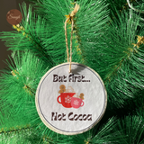 Papier mâché - Ornements de Noël fabriqués à la main et imprimés à la main