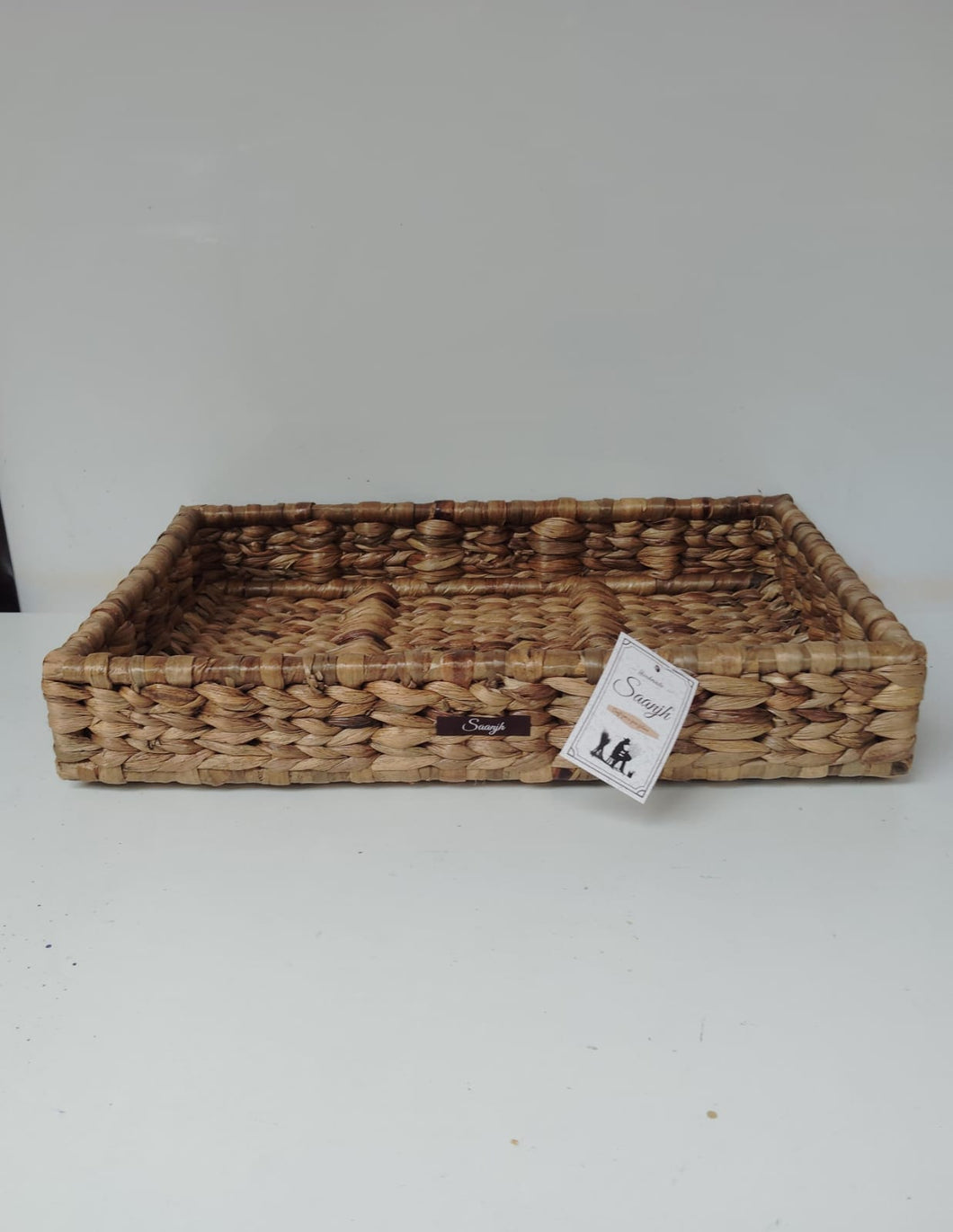 Shaded Straw Rectangle Basket