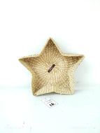 Saanjh Golden Grass Star Shape Basket with Metal Frame