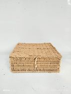 Iron Frame Brown Raffia Basket