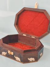 Load image into Gallery viewer, Saanjh Carved Wooden Box
