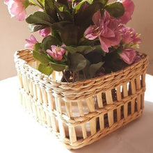 Load image into Gallery viewer, Kauna Straw Handwoven Indoor Planter Sleeve
