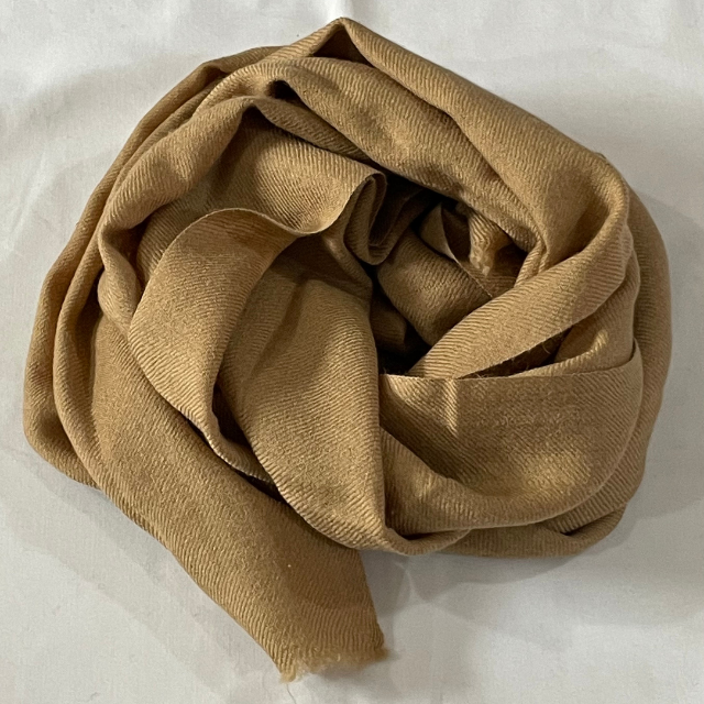Écharpe en pure laine camel Saanjh | Silencieux de luxe | 100% laine de chameau | Filés et tissés à la main | Unigen