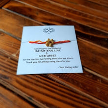 画像をギャラリービューアに読み込む, Floral Thread Roli Rakhi - Adults &amp; Children, Pack of 1 Rakhi + 1 Card
