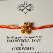 画像をギャラリービューアに読み込む, Floral Thread Roli Rakhi - Adults &amp; Children, Pack of 1 Rakhi + 1 Card
